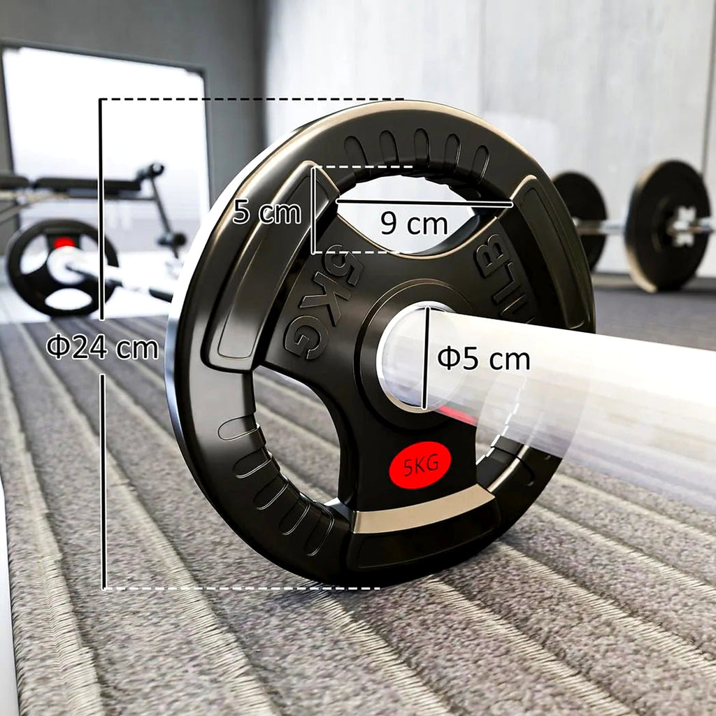 Olympic Weight Plates with Tri-Grips, 2 × 5 kg - view 3