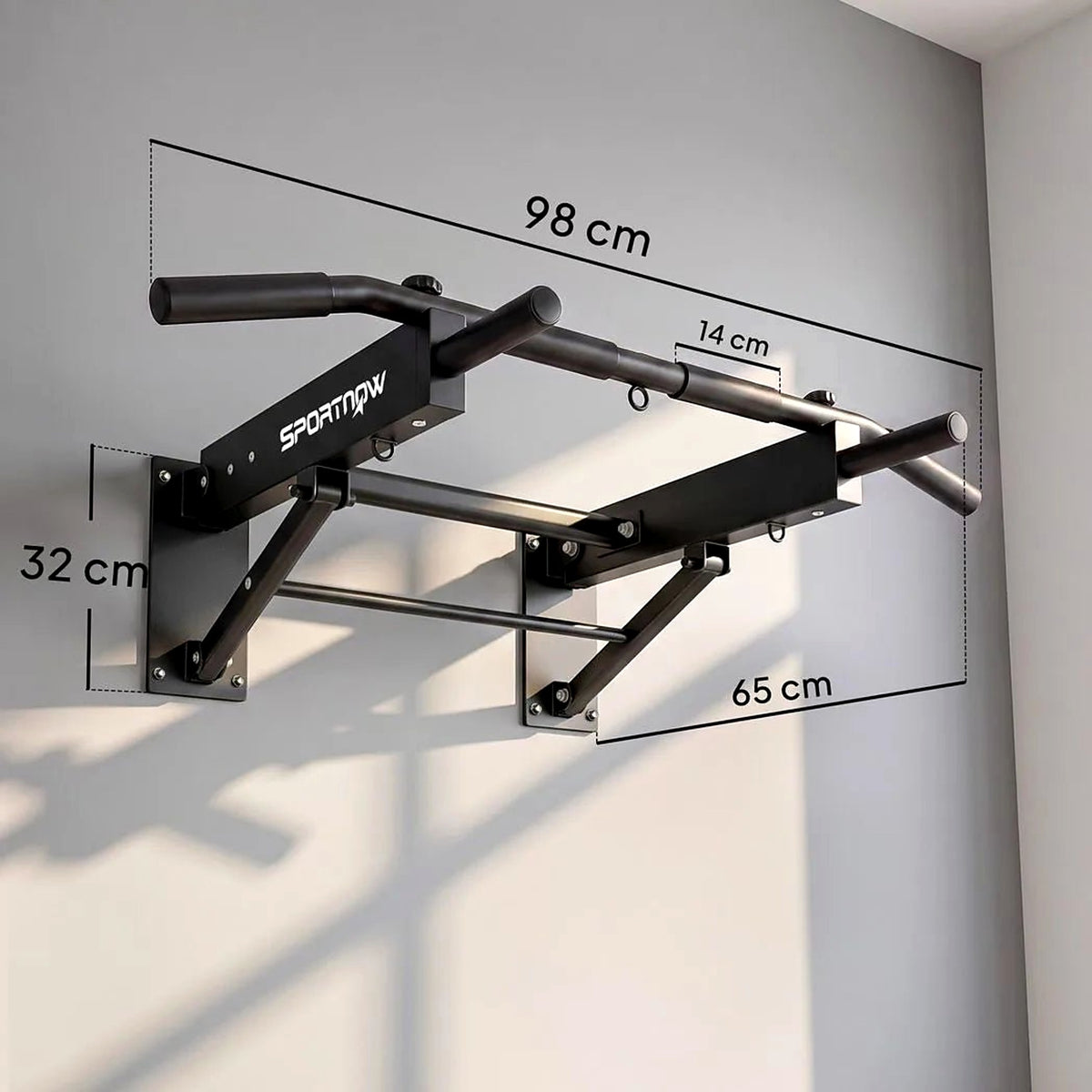 Wall-Mounted Folding Pull-Up Bar - view 3