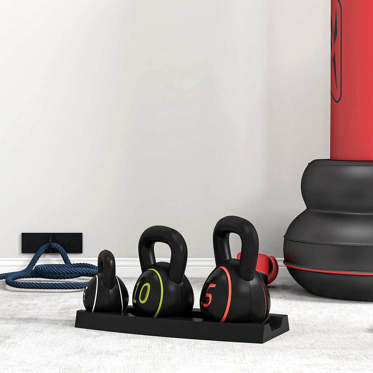 Kettlebell Set with Storage Tray, 2.2, 4.5 and 6.8 kg - view 5