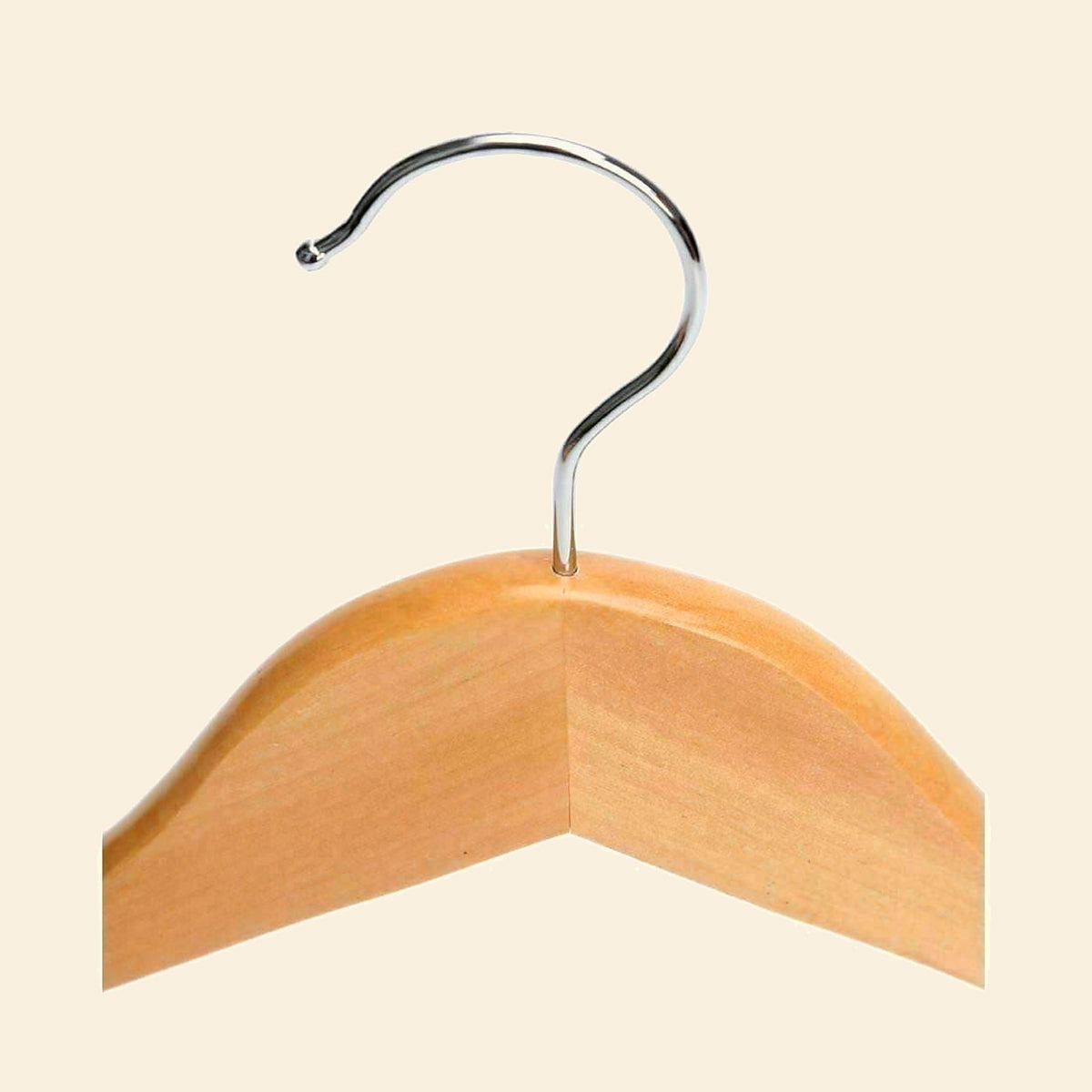 Natural Wooden Coat Hangers, Pack of 20 - view 3
