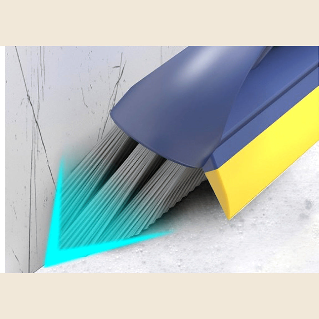 2-in-1 Corner Scrubbing Brush and Squeegee