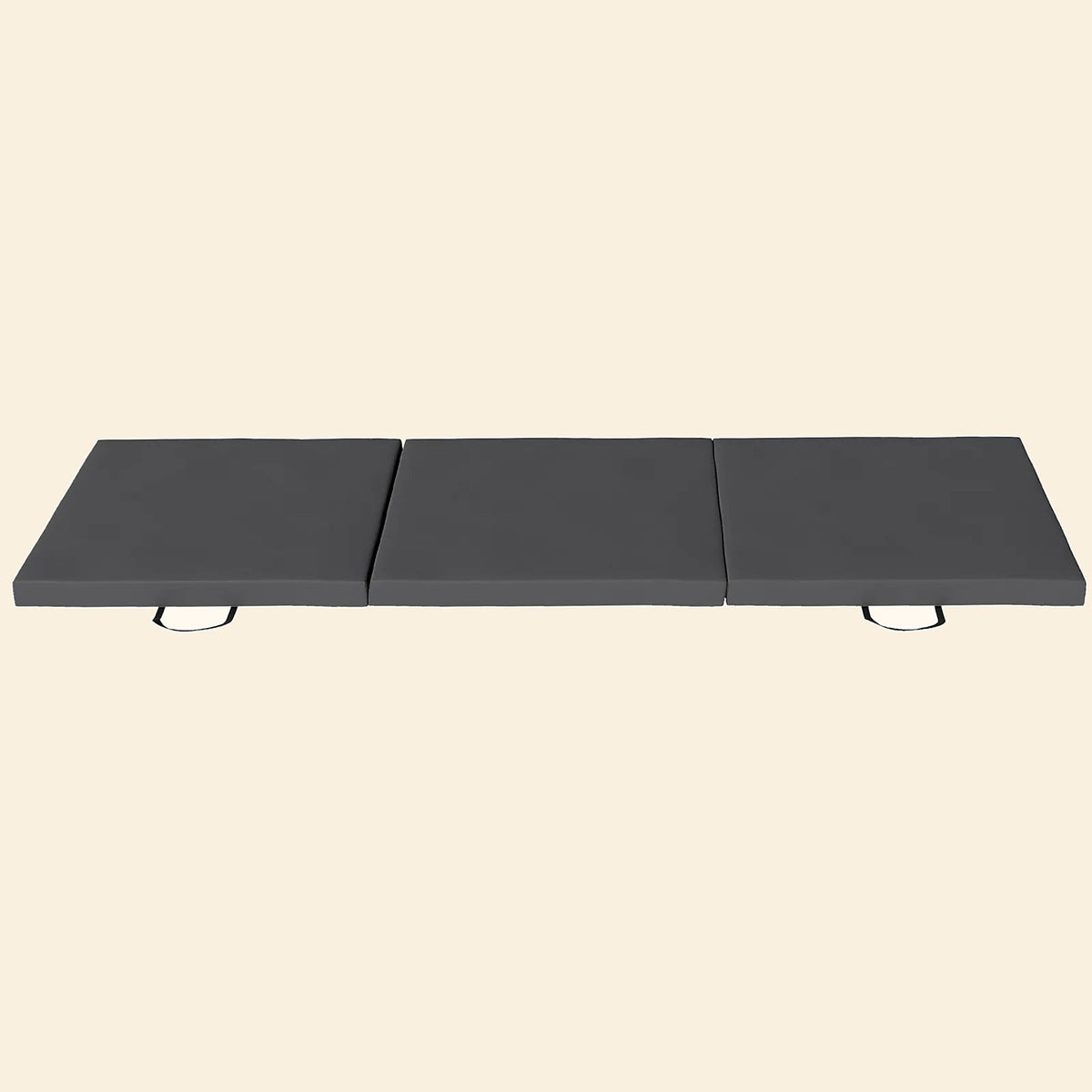 Tri-Fold Exercise Mat, 180 × 60 × 5 cm, Grey