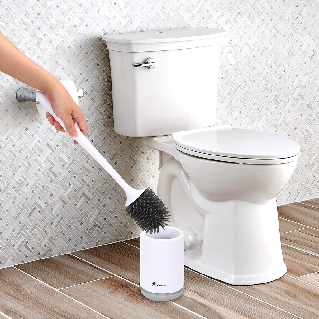 Toilet Brush with Quick-Dry Holder