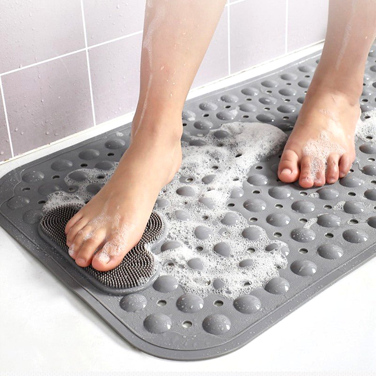 Bath mat in the shower