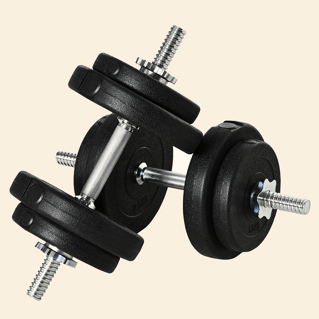 20 kg Adjustable Dumbbell Set, Black