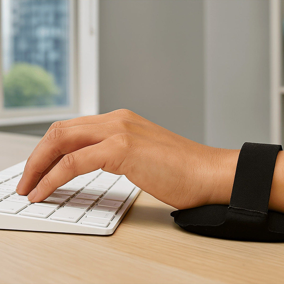 Air wrist pads for keyboard and mouse