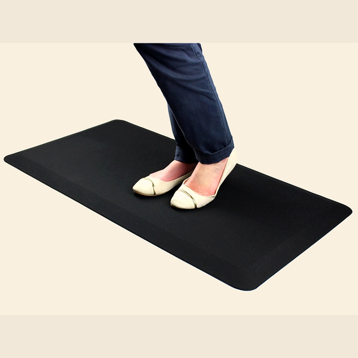 Active Standing Mat, 50 × 100 cm, Black
