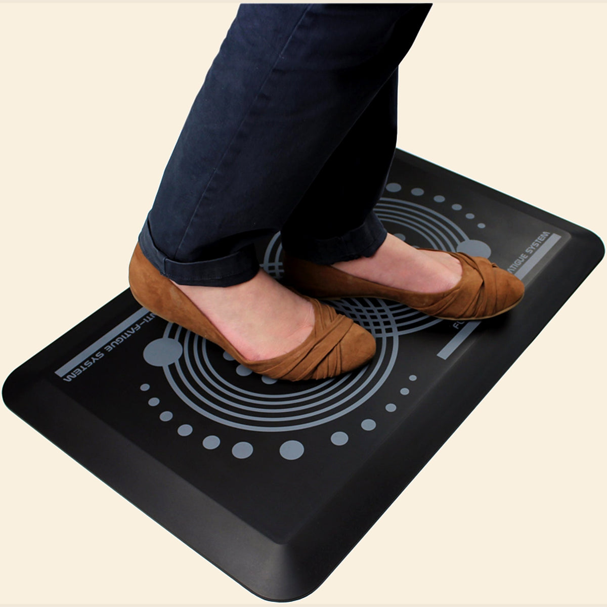 Active Standing Mat, 50 × 80 cm, Black