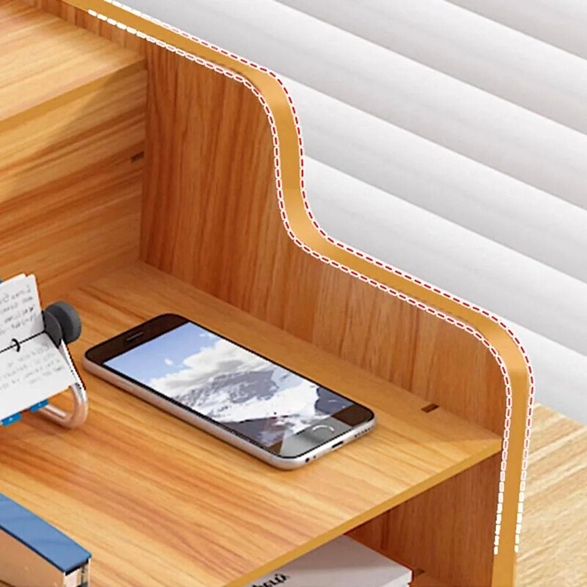 Wooden Desktop Organiser - view 2