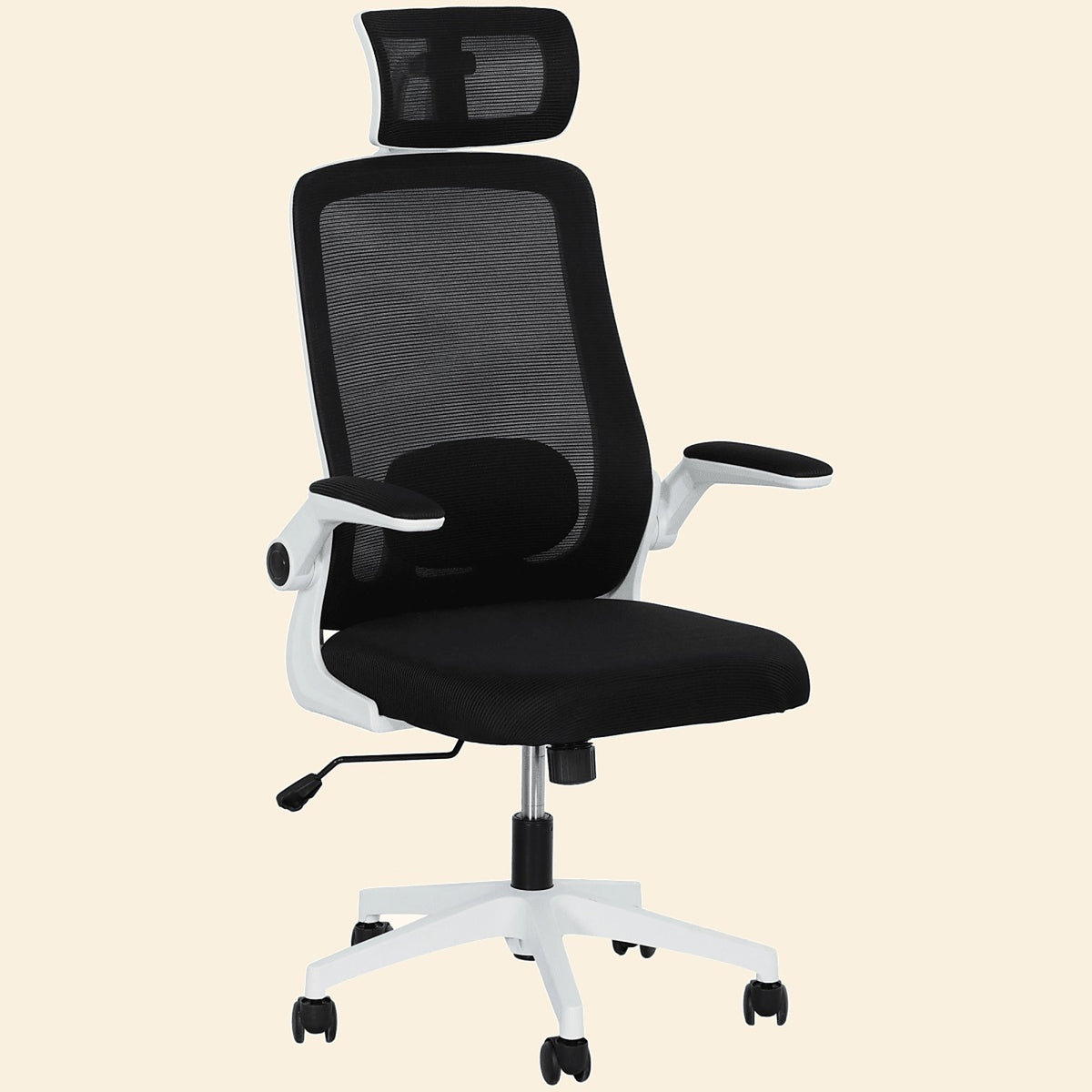 Mesh Office Chair with Headrest and Adjustable Lumbar Support
