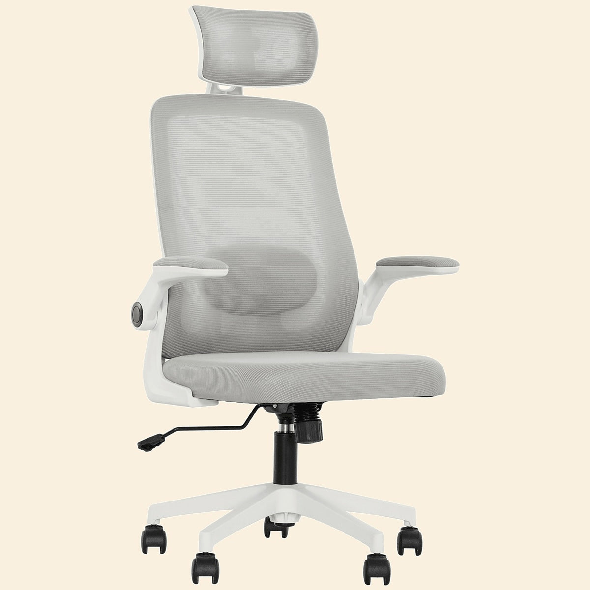 Mesh Office Chair with Headrest and Adjustable Lumbar Support - view 2