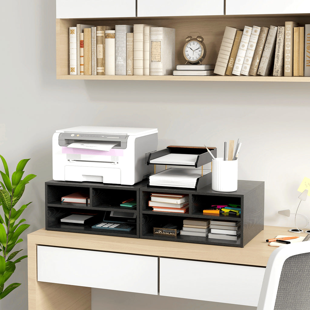 Desktop Printer Stand with 3 Compartments - view 7
