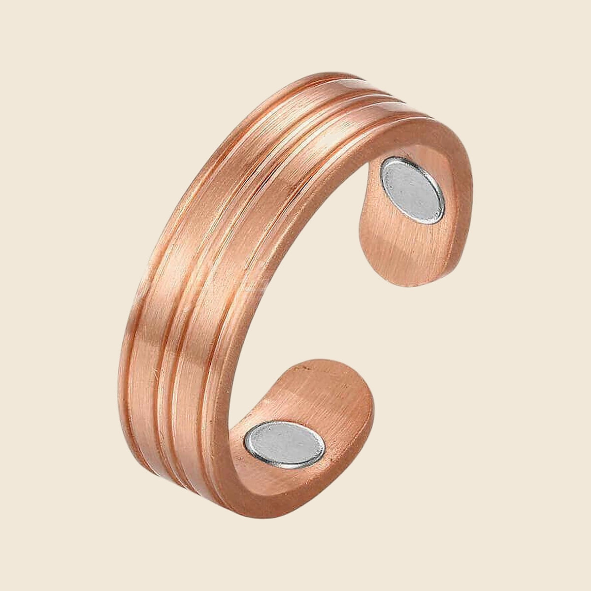 Copper Adjustable Open Ring - Design 17