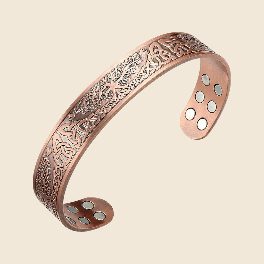 Retro Copper Bracelet - Tree of Life