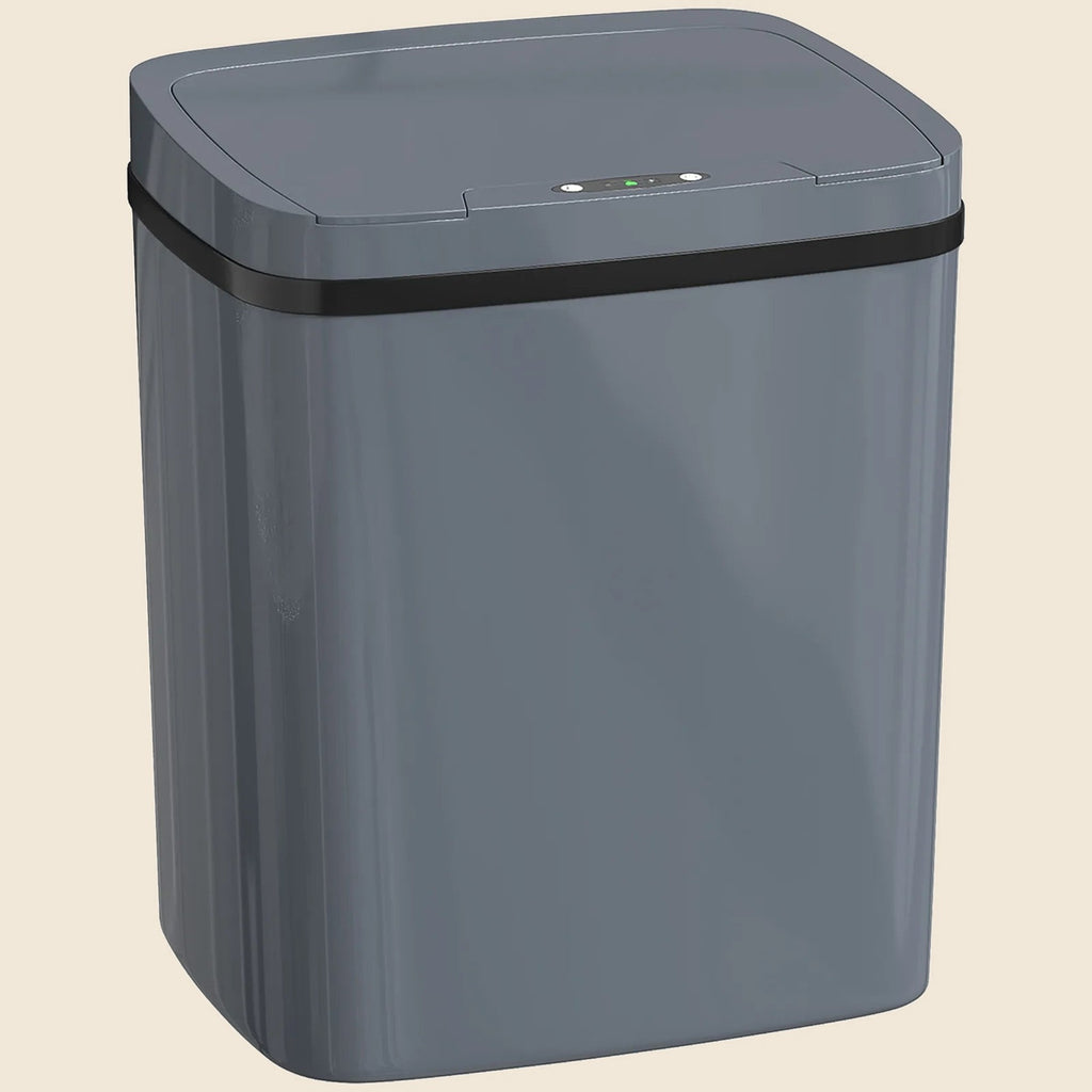 15 litre touch-free sensor bin in grey
