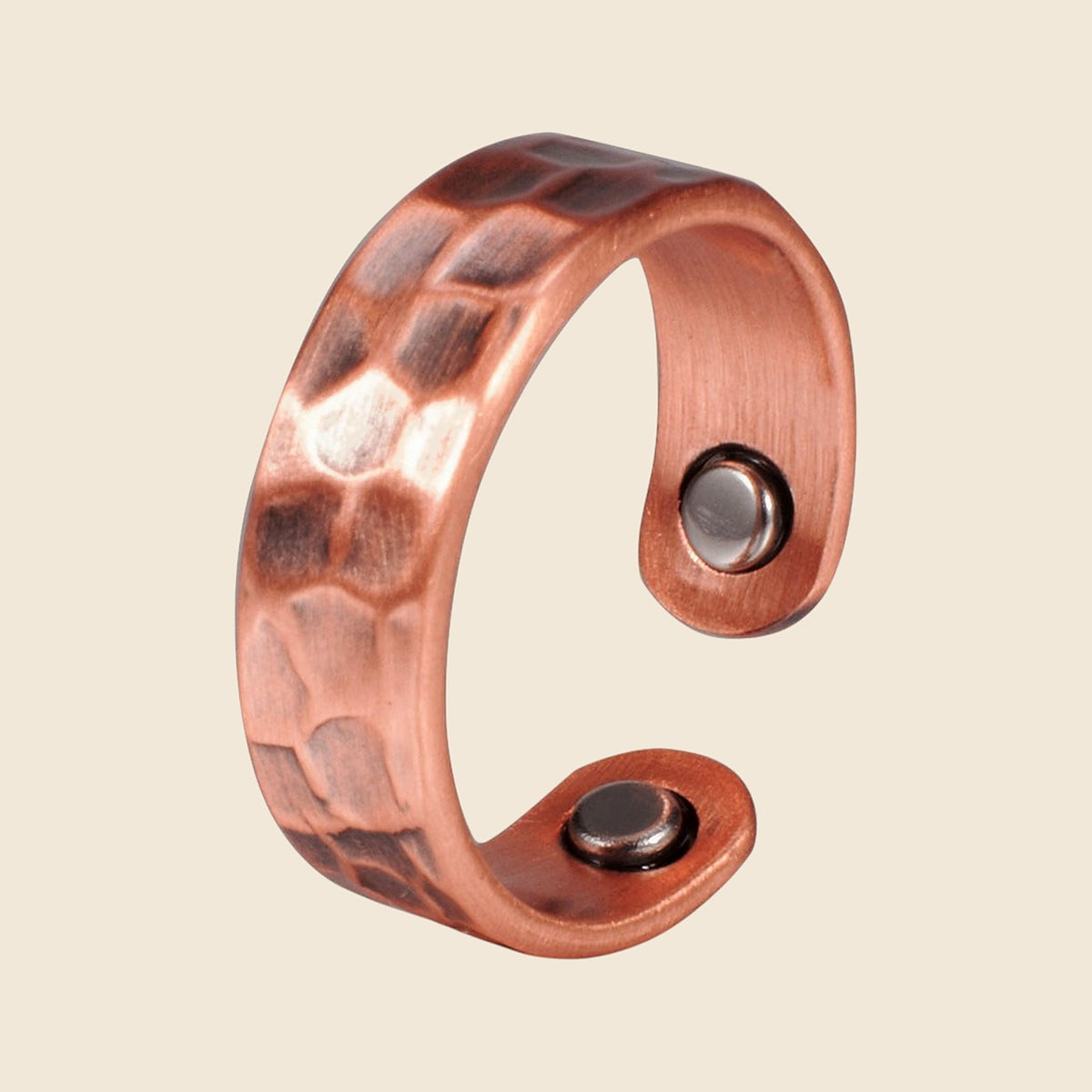 Copper-Finish Wave Ring - Deep Copper