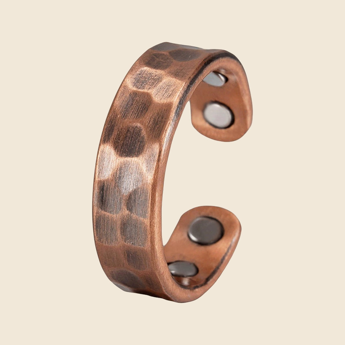 Copper-Finish Wave Ring - Copper, 4 Magnets